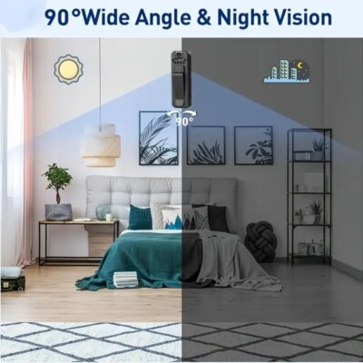 1080P Mini Camera and 32GB TFCard Portable Small Digital Video Recorder Police BodyCam Infrared Night Vision Miniature Camcorder - Image 6