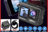 Action Camera G9SE 5K 4K60FPS 50MP 2.0 Touch LCD EIS Dual Screen Wi-Fi 170D Pre-Record DVR Waterproof 30M 5X Zoom Sports Camera