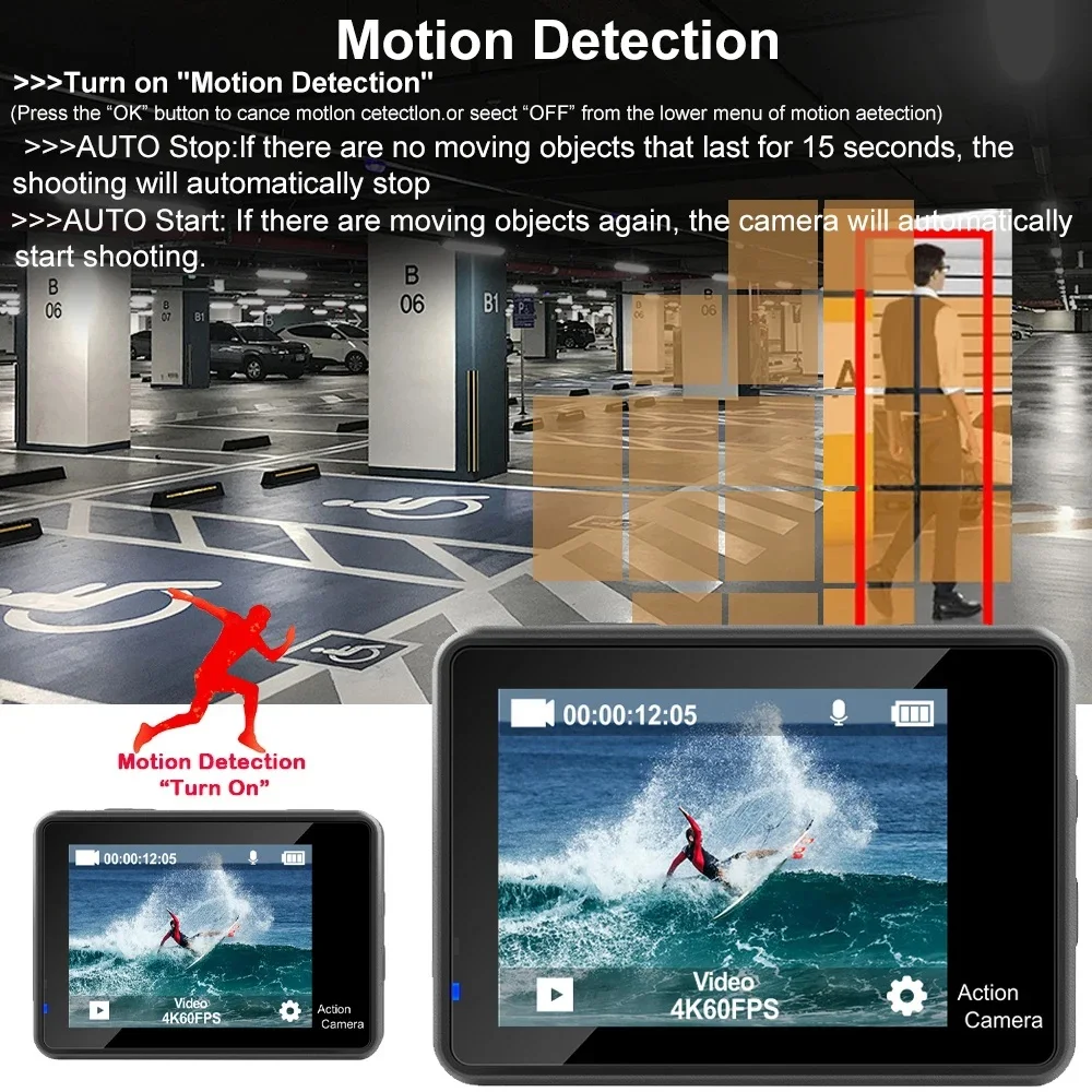 Action Camera G9SE 5K 4K60FPS 50MP 2.0 Touch LCD EIS Dual Screen Wi-Fi 170D Pre-Record DVR Waterproof 30M 5X Zoom Sports Camera Action Camera G9SE 5K 4K60FPS 50MP 2.0 Touch LCD EIS Dual Screen Wi-Fi 170D Pre-Record DVR Waterproof 30M 5X Zoom Sports Camera