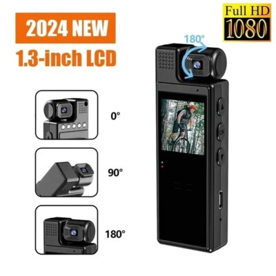 HD Mini Camera L9 1.3inch Screen 1080P Sports  Portable Digital Video Recorder BodyCam Infrared Night Vision Police Camcorder