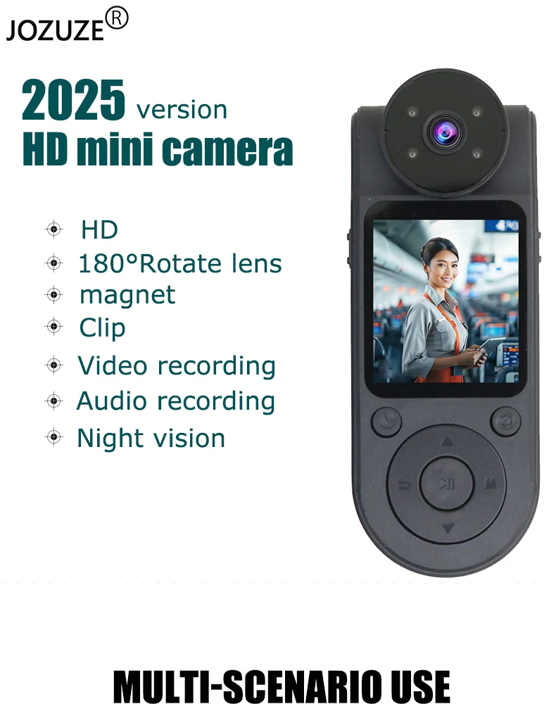 JOZUZE New L20 1080P HD Mini Camera Portable Digital Video Recorder BodyCam Infrared Night Vision Police Small Bike Camcorder JOZUZE New L20 1080P HD Mini Camera Portable Digital Video Recorder BodyCam Infrared Night Vision Police Small Bike Camcorder