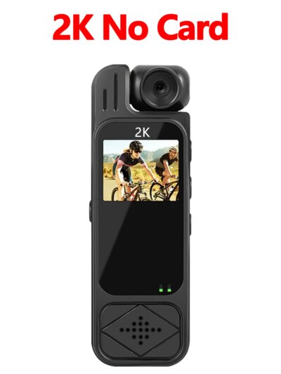 2K Sports HD Mini Camera Outdoor Portable Digital Video Recorder BodyCam Night Vision Police Camcorder 180° Rotating Bike Camera - Image 6