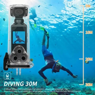 4K 1080P Pocket Action Camcorder HD Sports Cam 1.3 LCD Screen 270 Rotate Wifi Mini Camera with Waterproof Case Motion Camera - Image 2