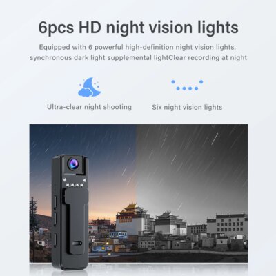 1080P HD Mini Camera Portable Digital Video Recorder BodyCam Infrared Night Vision Police Cam Small Bike Camcorder - Image 5