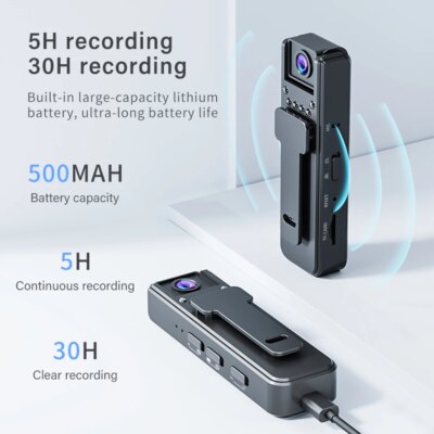 1080P HD Mini Camera Portable Digital Video Recorder BodyCam Infrared Night Vision Police Cam Small Bike Camcorder - Image 4