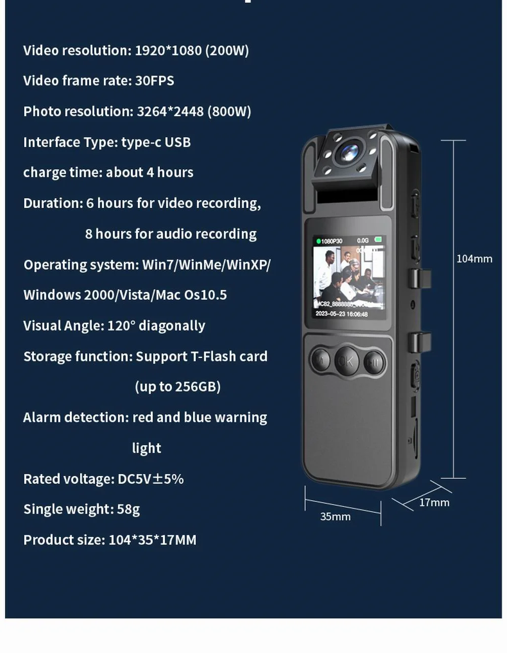 NEW 1080P HD Mini Camera Portable Digital Video Recorder BodyCam 180 Rotating Infrared Night Vision Police Cam Small Camcorder NEW 1080P HD Mini Camera Portable Digital Video Recorder BodyCam 180 Rotating Infrared Night Vision Police Cam Small Camcorder