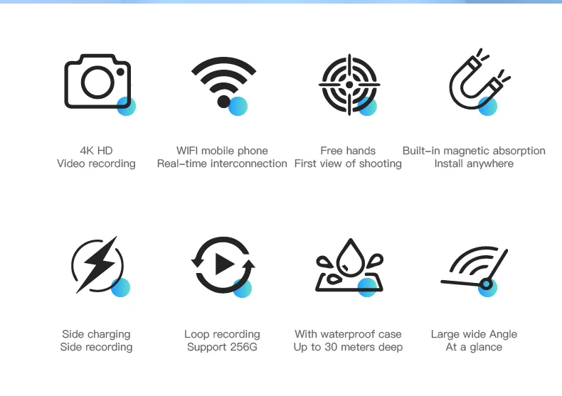 Vlog Camera 4K HD Mini Bodycam Discreet Wireless Ultra Compact UHD Action Voice Recorder Waterproof Sports Camcorder Underwater Vlog Camera 4K HD Mini Bodycam Discreet Wireless Ultra Compact UHD Action Voice Recorder Waterproof Sports Camcorder Underwater
