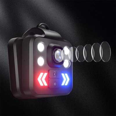 Telele W8 Wearable Bodycam 1080P HD 1000mAh Lithium Battery Night Vision IP65 Waterproof Portable Action Camera