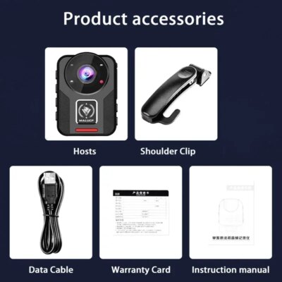 1296p HD Mini Body Camera B20 Police Recorder Bodycam Chest Camera Camcorder Night Vision Loop Record Dash Sports Camera - Image 2