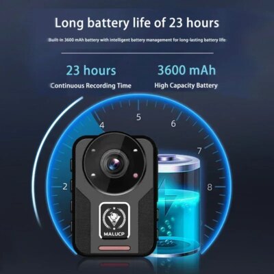 1296p HD Mini Body Camera B20 Police Recorder Bodycam Chest Camera Camcorder Night Vision Loop Record Dash Sports Camera - Image 6