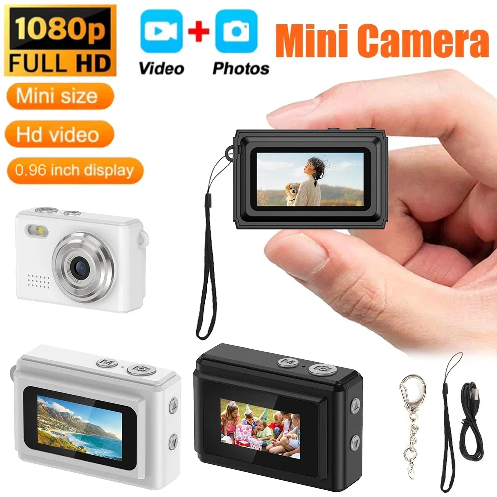 1080P HD Mini Camera Pocket Digital Camera with Screen Bodycam Indoor Outdoor Sports DV Video Recorder Compact