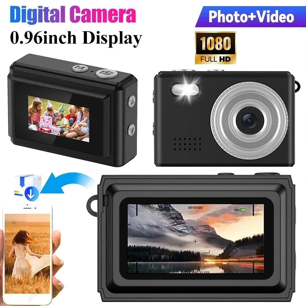 1080P HD Mini Camera Pocket Digital Camera with Screen Bodycam Indoor Outdoor Sports DV Video Recorder Compact