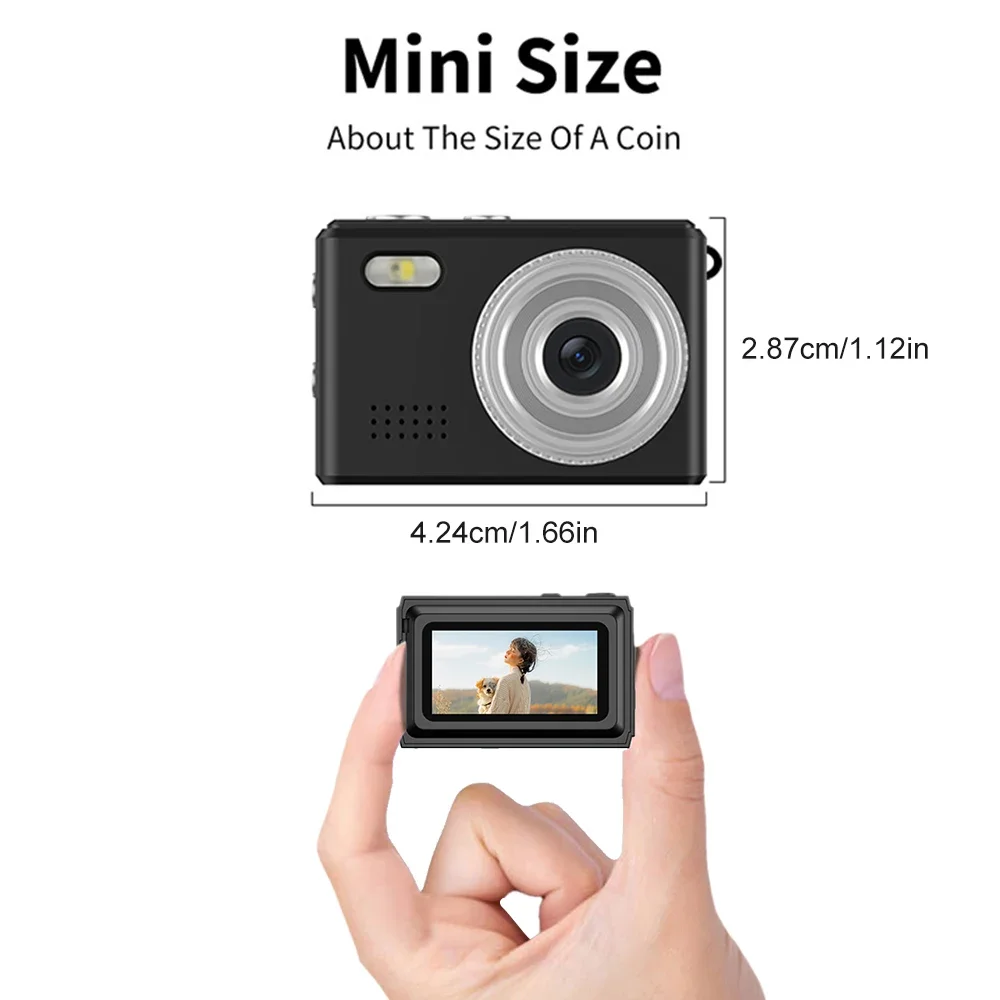 1080P HD Mini Camera Pocket Digital Camera with Screen Bodycam Indoor Outdoor Sports DV Video Recorder Compact