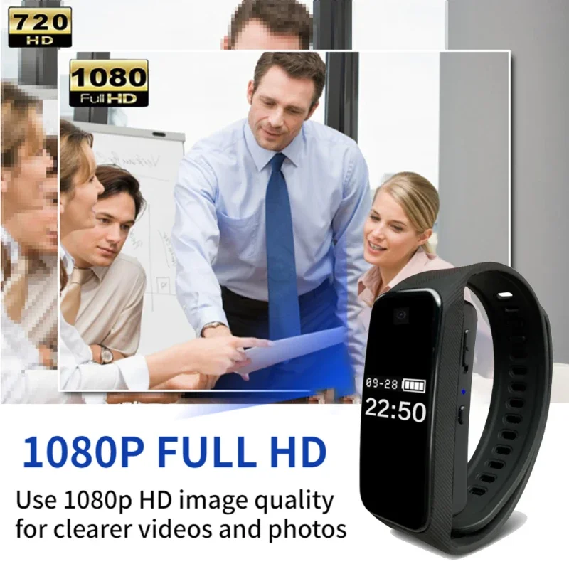 Mini HD 1080P Camera Video Bracelet Camera Sports Wristband Camera Wearable Watch Cam Micro Camera Sports DV Hidden TF Card