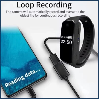 Mini HD 1080P Camera Video Bracelet Camera Sports Wristband Camera Wearable Watch Cam Micro Camera Sports DV Hidden TF Card - Image 5