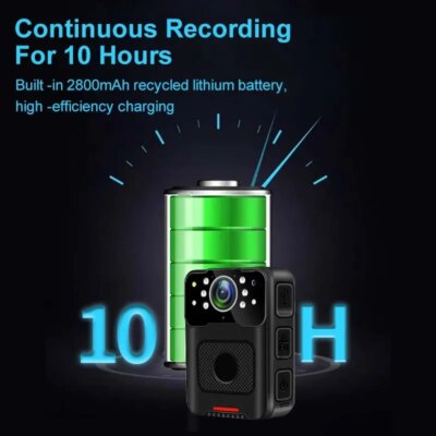 Waterproof Small Body Camera 1080P File Encryption Infrared Night Vision Cam Mini Bodycam Sport DV Law Enforcement DVR - Image 5