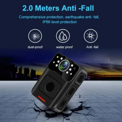 Waterproof Small Body Camera 1080P File Encryption Infrared Night Vision Cam Mini Bodycam Sport DV Law Enforcement DVR - Image 4
