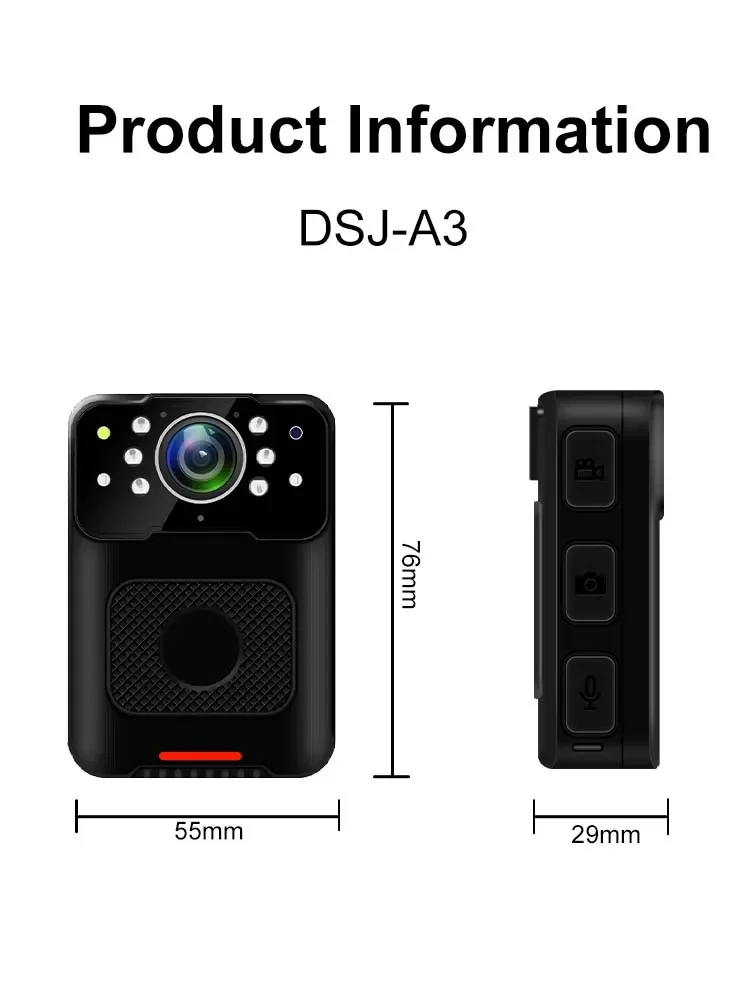Waterproof Small Body Camera 1080P File Encryption Infrared Night Vision Cam Mini Bodycam Sport DV Law Enforcement DVR Waterproof Small Body Camera 1080P File Encryption Infrared Night Vision Cam Mini Bodycam Sport DV Law Enforcement DVR