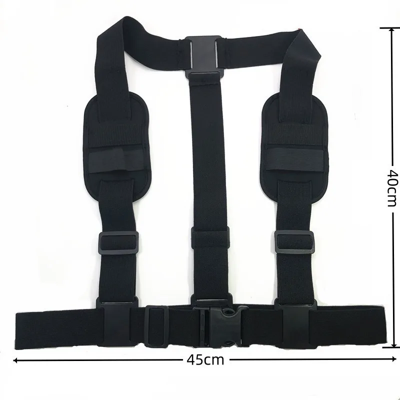 Body Camera Chest Vest Durable Shoulder Single Vest for All Body Camcorder Velcro Wearing Bodycam Belt Cam Shoulder Strap