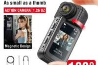 1.5Inch 2.7K UHD Wifi Action Camera Dash Action Moto 180° Rotation Wide Angle 1080P Small Motorcycle Video Bodycams for Cycling