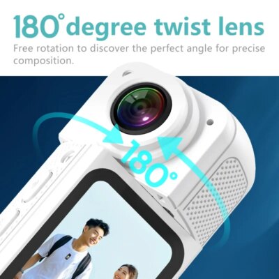 1.5Inch 2.7K UHD Wifi Action Camera Dash Action Moto 180° Rotation Wide Angle 1080P Small Motorcycle Video Bodycams for Cycling - Image 2