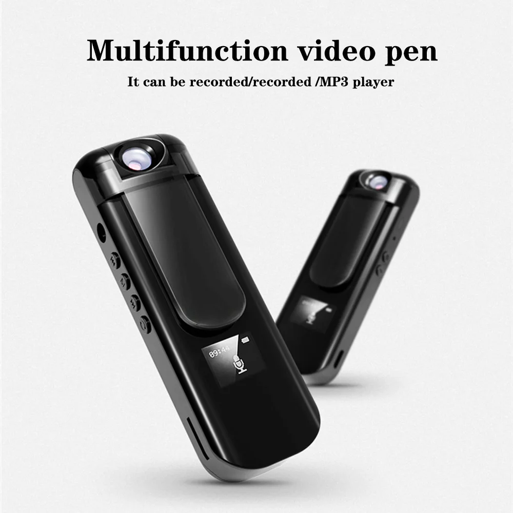 Mini Body Camera 1080P HD Video Camcorder 180° Rotating Night Vision Digital Pen Voice Recorder MP3 Player Bodycam Mini Body Camera 1080P HD Video Camcorder 180° Rotating Night Vision Digital Pen Voice Recorder MP3 Player Bodycam