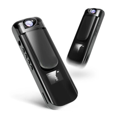 Mini Body Camera 1080P HD Video Camcorder 180° Rotating Night Vision Digital Pen Voice Recorder MP3 Player Bodycam - Image 5
