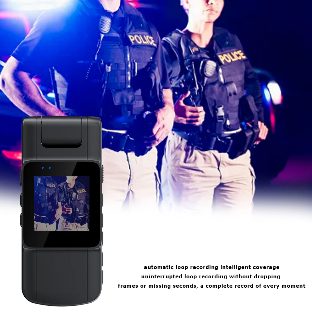 GS06 Mini Body Camera 1080P HD WiFi Sports Camera 180° Rotating Night Vision Digital Video Recorder 1000mAh Bodycam Police Cam