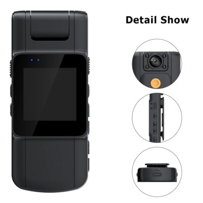 GS06 Mini Body Camera 1080P HD WiFi Sports Camera 180° Rotating Night Vision Digital Video Recorder 1000mAh Bodycam Police Cam - Image 4