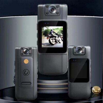 GS06 Mini Body Camera 1080P HD WiFi Sports Camera 180° Rotating Night Vision Digital Video Recorder 1000mAh Bodycam Police Cam - Image 2