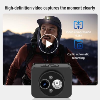 HD 1080P Outdoor Sport Camera Camcorder Head-mounted Action Induction Light Powerful Helmet Video Recording DVR Cam Camping - Image 5