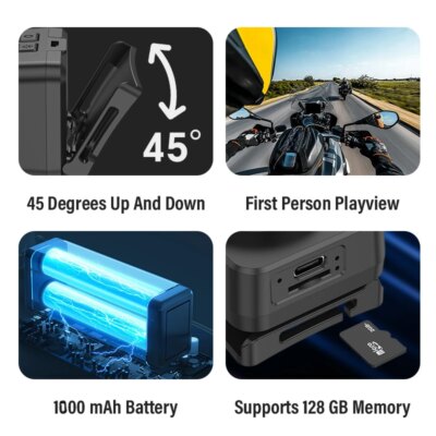 HD 1080P Outdoor Sport Camera Camcorder Head-mounted Action Induction Light Powerful Helmet Video Recording DVR Cam Camping - Image 6