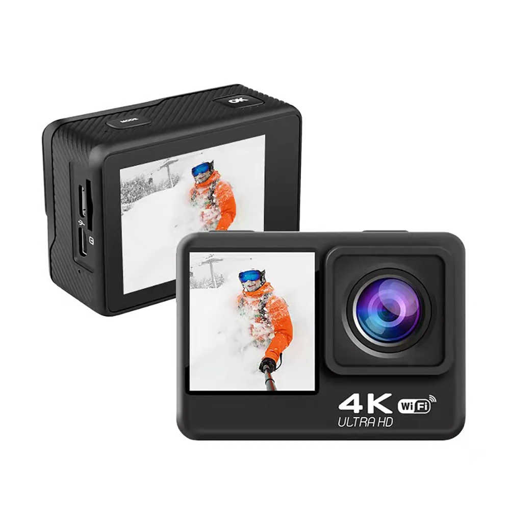 Action Camera 5K30FPS 4K60FPS 48MP 2.0 Touch LCD EIS Dual Screen Wi-Fi 170D DVR Webcam Waterproof 30M 5X Zoom Sports Camera Action Camera 5K30FPS 4K60FPS 48MP 2.0 Touch LCD EIS Dual Screen Wi-Fi 170D DVR Webcam Waterproof 30M 5X Zoom Sports Camera