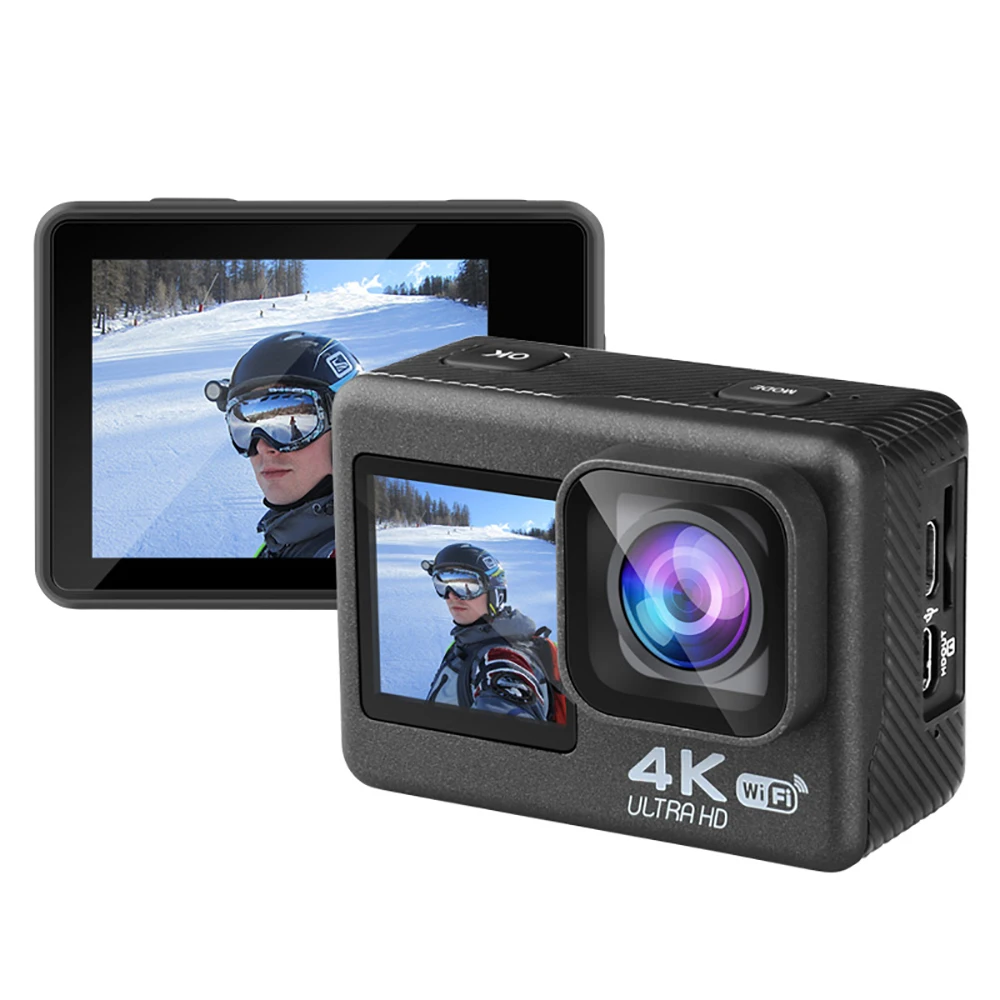 Action Camera 5K30FPS 4K60FPS 48MP 2.0 Touch LCD EIS Dual Screen Wi-Fi 170D DVR Webcam Waterproof 30M 5X Zoom Sports Camera Action Camera 5K30FPS 4K60FPS 48MP 2.0 Touch LCD EIS Dual Screen Wi-Fi 170D DVR Webcam Waterproof 30M 5X Zoom Sports Camera