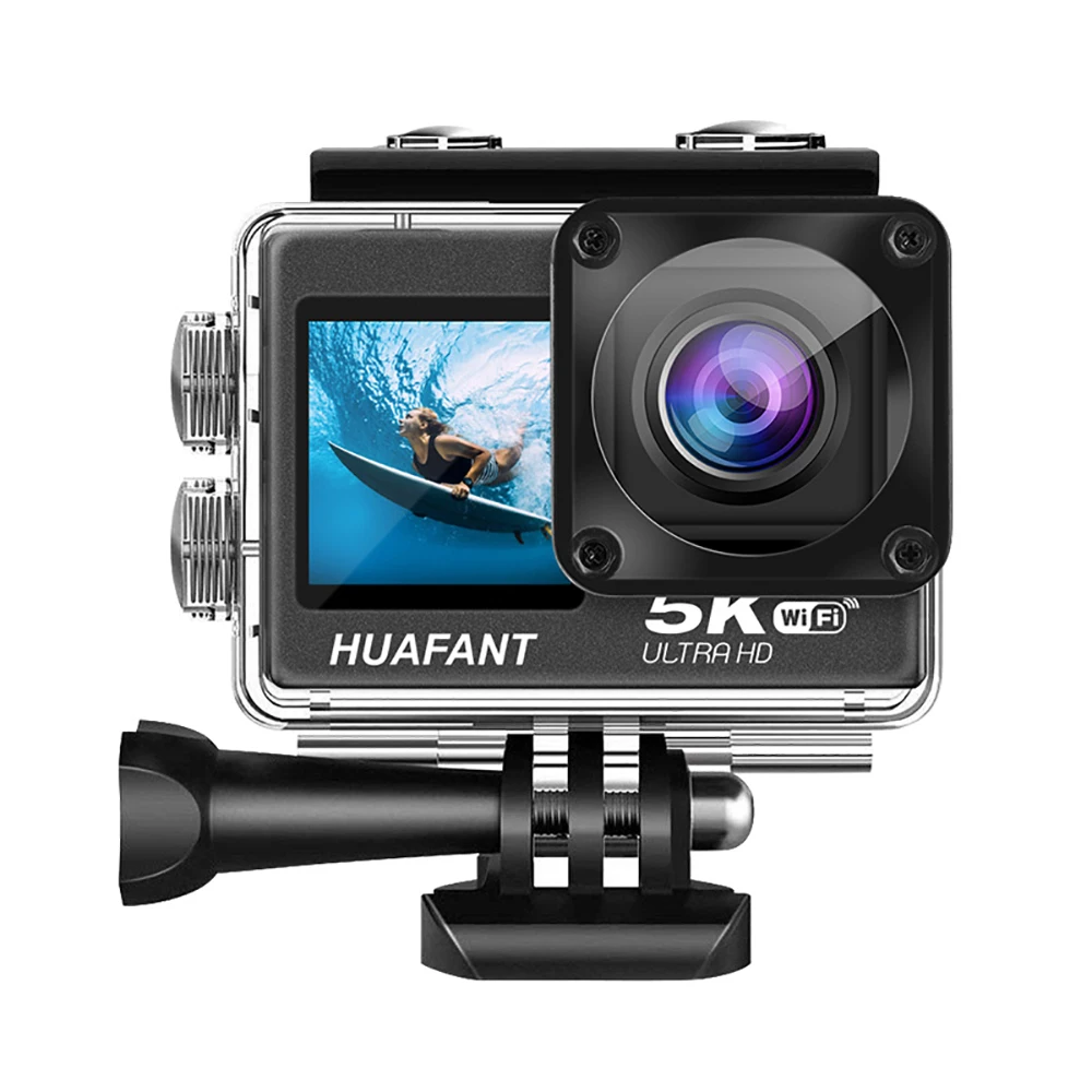 Action Camera 5K30FPS 4K60FPS 48MP 2.0 Touch LCD EIS Dual Screen Wi-Fi 170D DVR Webcam Waterproof 30M 5X Zoom Sports Camera Action Camera 5K30FPS 4K60FPS 48MP 2.0 Touch LCD EIS Dual Screen Wi-Fi 170D DVR Webcam Waterproof 30M 5X Zoom Sports Camera