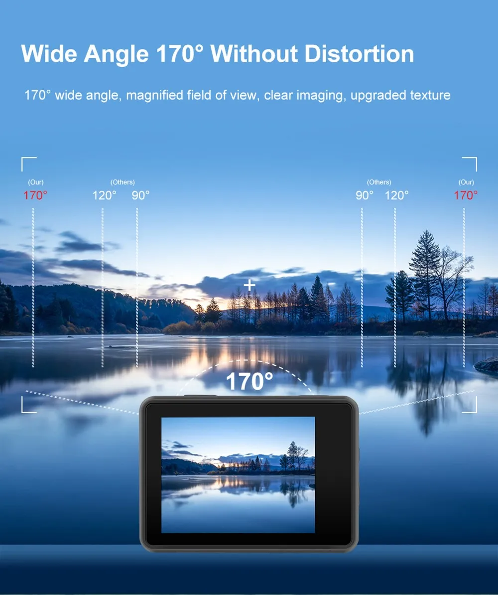 Action Camera 5K30FPS 4K60FPS 48MP 2.0 Touch LCD EIS Dual Screen Wi-Fi 170D DVR Webcam Waterproof 30M 5X Zoom Sports Camera Action Camera 5K30FPS 4K60FPS 48MP 2.0 Touch LCD EIS Dual Screen Wi-Fi 170D DVR Webcam Waterproof 30M 5X Zoom Sports Camera