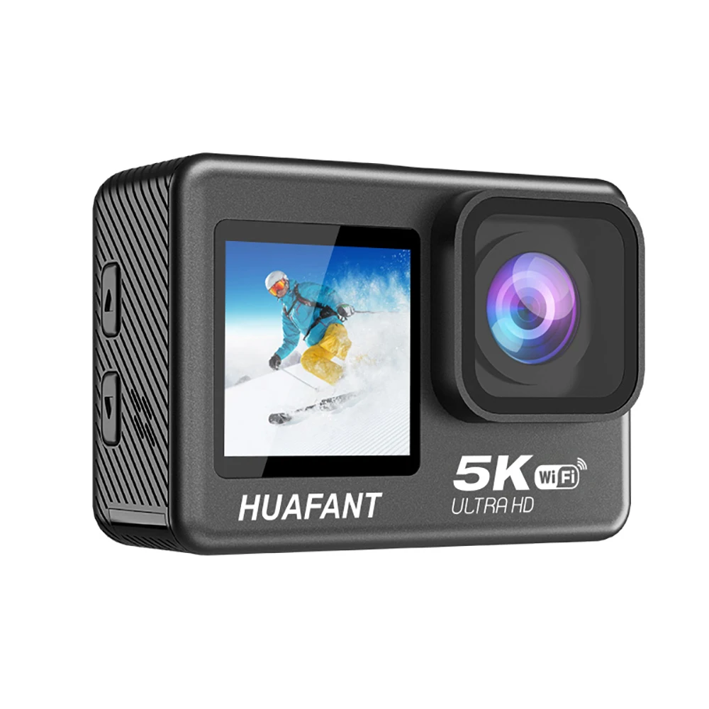 Action Camera 5K30FPS 4K60FPS 48MP 2.0 Touch LCD EIS Dual Screen Wi-Fi 170D DVR Webcam Waterproof 30M 5X Zoom Sports Camera Action Camera 5K30FPS 4K60FPS 48MP 2.0 Touch LCD EIS Dual Screen Wi-Fi 170D DVR Webcam Waterproof 30M 5X Zoom Sports Camera