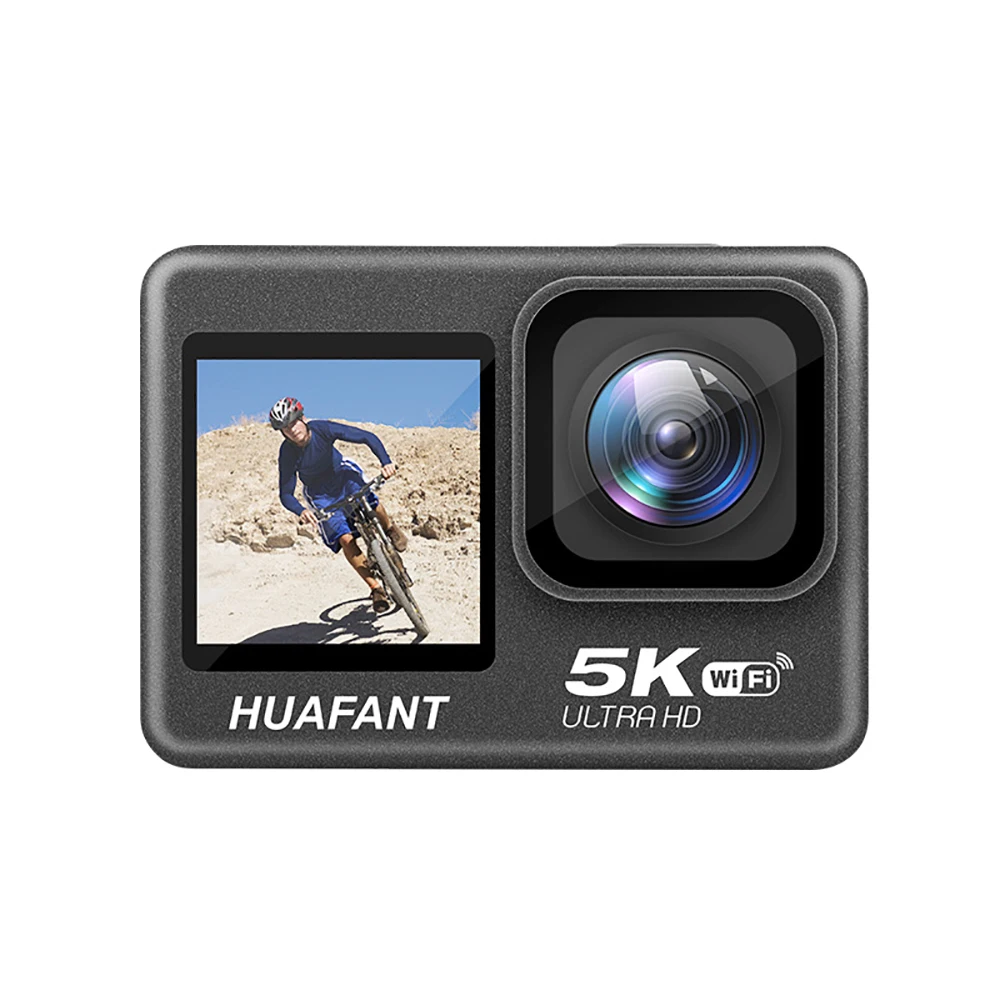 Action Camera 5K30FPS 4K60FPS 48MP 2.0 Touch LCD EIS Dual Screen Wi-Fi 170D DVR Webcam Waterproof 30M 5X Zoom Sports Camera Action Camera 5K30FPS 4K60FPS 48MP 2.0 Touch LCD EIS Dual Screen Wi-Fi 170D DVR Webcam Waterproof 30M 5X Zoom Sports Camera
