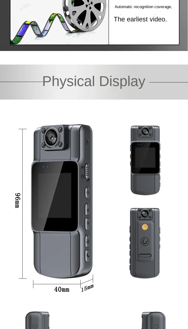 WIFI Camera 1080P Police Body Camera Video Recorder Motorcycle 180° Rotating Bike Sport Camera Night Vision Motion Detection