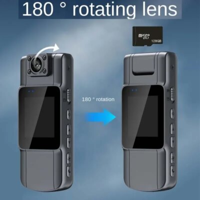 WIFI Camera 1080P Police Body Camera Video Recorder Motorcycle 180° Rotating Bike Sport Camera Night Vision Motion Detection - Image 3