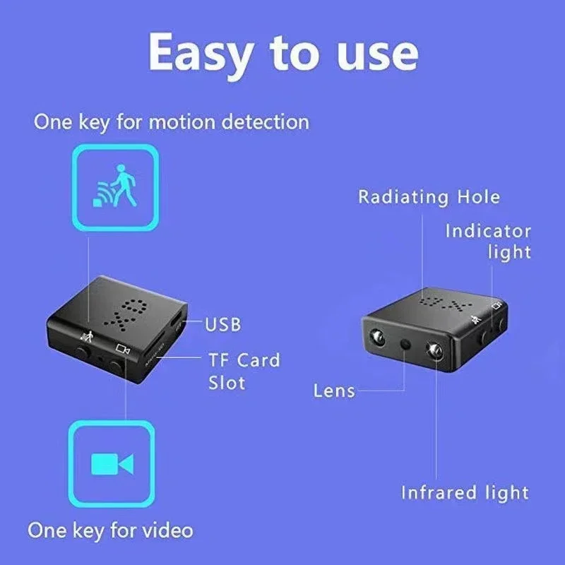 Xiaomi XD Pro Mini Camera Full HD 4K WiFi 5G night vision remote security monitoring home security protect With Motion Detection Xiaomi XD Pro Mini Camera Full HD 4K WiFi 5G night vision remote security monitoring home security protect With Motion Detection