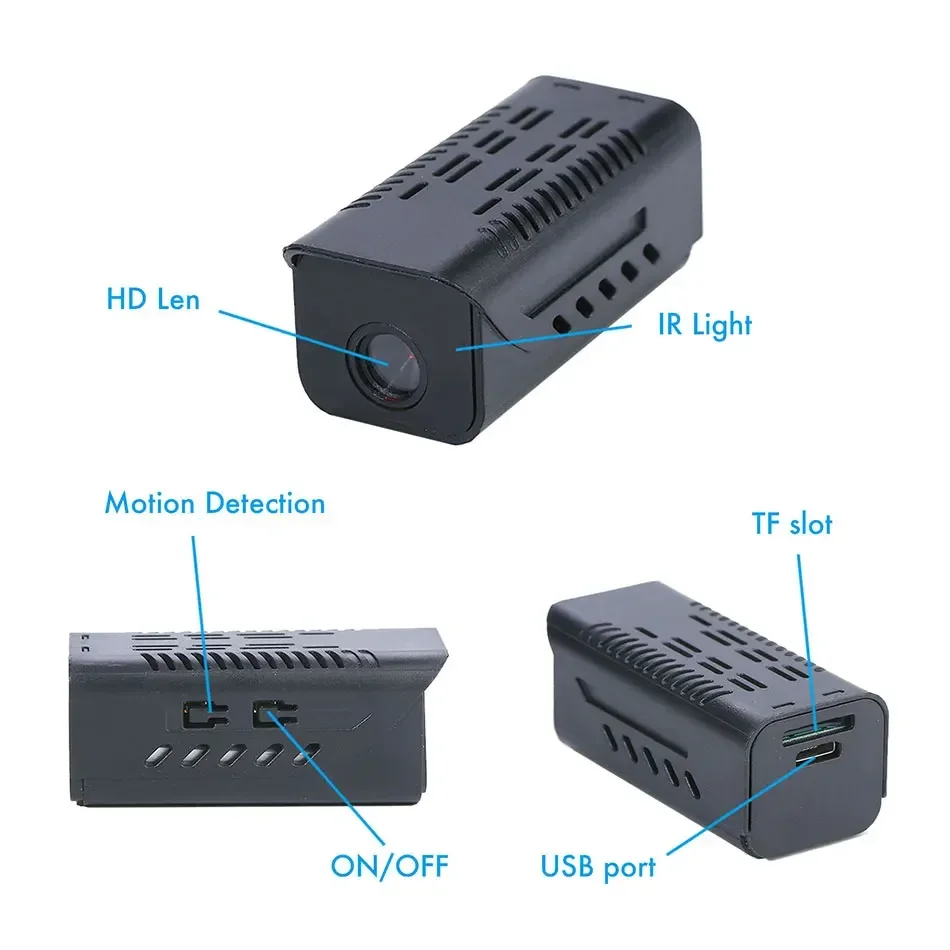 1080P HD Mini Wifi Camera Smart Home Video Recorder IR Night Vision Security Subminiature Camcorder Micro Built-in Power Battery