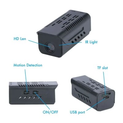 1080P HD Mini Wifi Camera Smart Home Video Recorder IR Night Vision Security Subminiature Camcorder Micro Built-in Power Battery - Image 5
