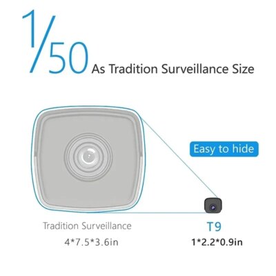 1080P HD Mini Wifi Camera Smart Home Video Recorder IR Night Vision Security Subminiature Camcorder Micro Built-in Power Battery - Image 6