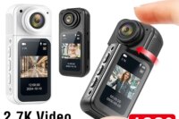 S70 2.7K HD Small Sports Cam 180° Rotate WiFi Thumb Camera Wearable WIFI Bodycam Magnetic Video Recorder Camcorder for Sports