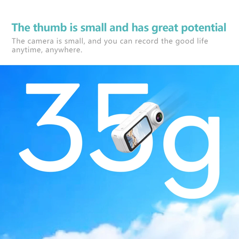 S70 2.7K HD Small Sports Cam 180° Rotate WiFi Thumb Camera Wearable WIFI Bodycam Magnetic Video Recorder Camcorder for Sports