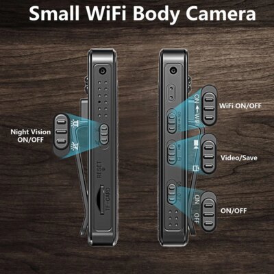 Wifi 1080P Body Mini Camera Portable Digital Video Recorder Police BodyCam Infrared Night Vision Miniature Camcorder - Image 5