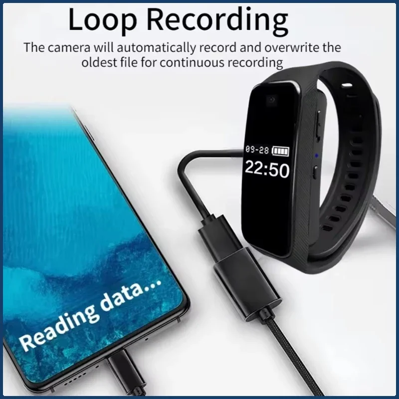 1080P HD Mini Camera Smart Watch Camera Portable Outdoor Sports DV Sports Bracelet Cam Supports Mobile Hotspot Viewing 1080P HD Mini Camera Smart Watch Camera Portable Outdoor Sports DV Sports Bracelet Cam Supports Mobile Hotspot Viewing