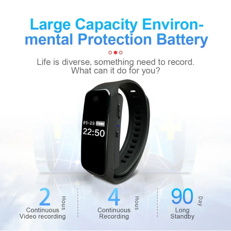 1080P HD Mini Camera Smart Watch Camera Portable Outdoor Sports DV Sports Bracelet Cam Supports Mobile Hotspot Viewing 1080P HD Mini Camera Smart Watch Camera Portable Outdoor Sports DV Sports Bracelet Cam Supports Mobile Hotspot Viewing