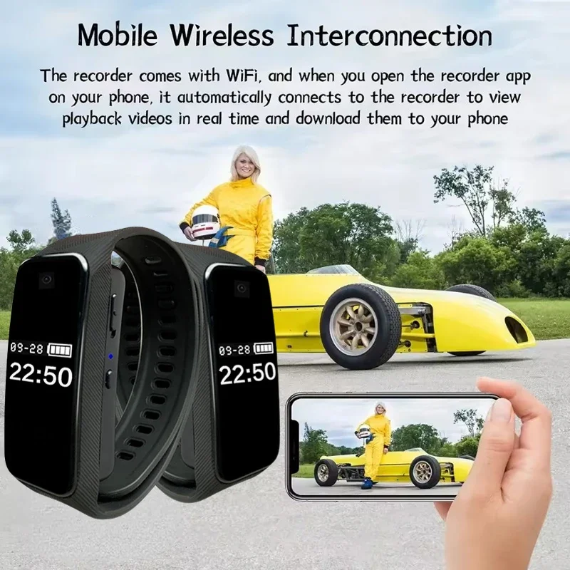 1080P HD Mini Camera Smart Watch Camera Portable Outdoor Sports DV Sports Bracelet Cam Supports Mobile Hotspot Viewing 1080P HD Mini Camera Smart Watch Camera Portable Outdoor Sports DV Sports Bracelet Cam Supports Mobile Hotspot Viewing